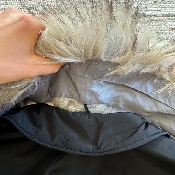 Bomber Jacket with Fur Neck - Picture 2 of 4